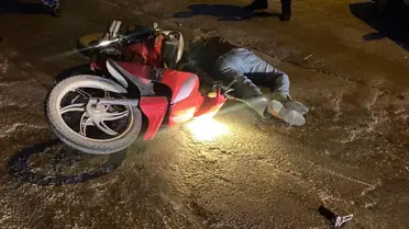 Kula'da Motosiklet Kazası: 1 Ağır Yaralı