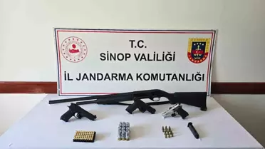 Sinop'ta Düğün Düğünü Havaya Ateşle Kutladılar