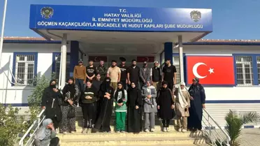 Hatay'da 24 Kaçak Göçmen Yakalandı