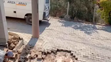 Bayırköy Belediyesi Su Hattı Arızasını Hızla Giderdi