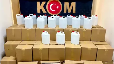 Akhisar'da 1.060 Litre Etil Alkol Ele Geçirildi