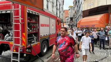Pazar'da Elektrik Ofisinde Yangın