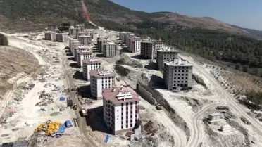 Hatay'da Afet Konutları İnşaatı Devam Ediyor