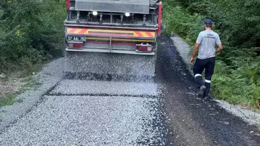 Sinop'ta 115 kilometre köy yolu asfaltlandı