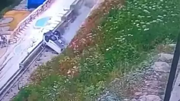 Giresun'da Otomobil Yamaçtan Yuvarlandı: 6 Yaralı