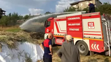 Yüksekova'da Anız Yangını Kontrol Altına Alındı