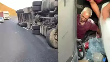 Kaza: Devri Tırda Sıkışan Sürücü Kurtarıldı