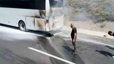 Muğla'da Yolcu Otobüsünde Yangın Paniği