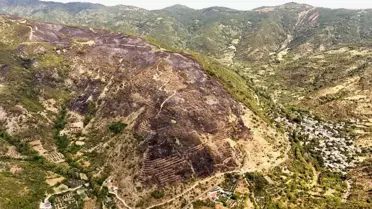 Şarköy'de Orman Yangını Havadan Görüntülendi