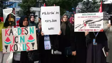 Erzurum'da Gazze İçin 90 Haftalık Protesto