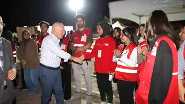 Erzurum'da Genç Kızılay Afete Hazırım Kampı Düzenlendi