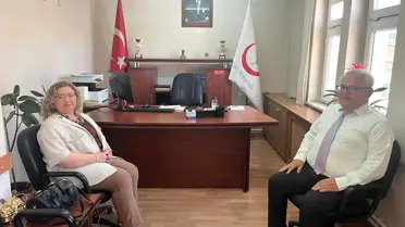 Kaymakam Doğru'dan Yeni Sağlık Müdürüne Ziyaret