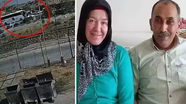 Yaşlı çifti hayattan koparan korkunç kazanın görüntüleri ortaya çıktı 