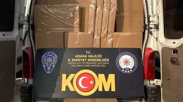 Adana'da 17 Milyonluk Kaçak Sigara Ele Ge geçirildi