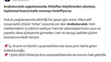 Arabuluculuk ile 271 Bin Sorun Çözüldü