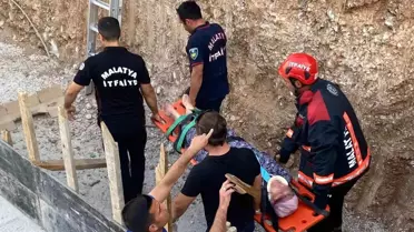 Malatya'da İnşaat Alanında Düşme Olayı