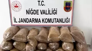 Niğde'de 120 Kilo Kaçak Tütün Ele Geçirildi