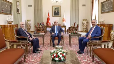 Kurtulmuş, Özkaya'yı Kabul Etti