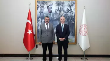 YÖK Başkanı Özvar, Bakan Tekin'i Ziyaret Etti