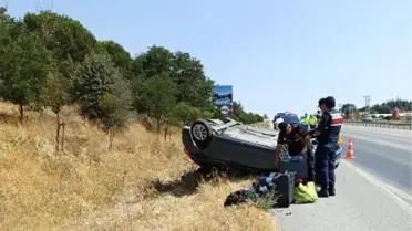 Susurluk'ta Tek Taraflı Kaza: 1 Yaralı