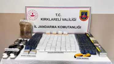 Kırklareli'nde Tütün Kaçakçılığı Operasyonu