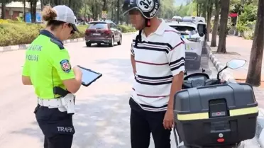 Manisa'da Motosiklet Denetiminde 888 Ceza