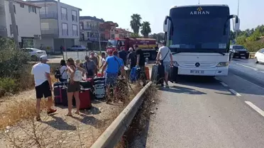 Tur Otobüsü Antalya'da Yangın Çıkardı