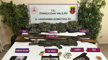 Zonguldak'ta Uyuşturucu ve Silah Operasyonu