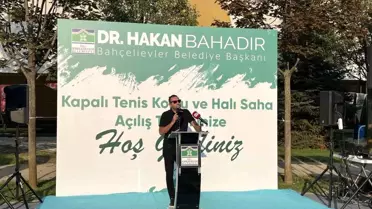 Bahçelievler Belediyesi'nden Yeni Tenis Kortu ve Halı Saha Açılışı