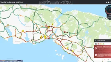 İstanbul'da Trafik Yoğunluğu Yüzde 74
