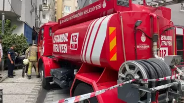 Şişli'de Kozmetik Dükkanında Yangın