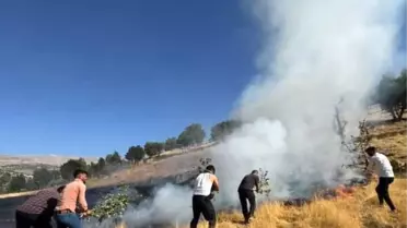 Adıyaman'da Anız Yangını: 7 İşçi Hastaneye Kaldırıldı