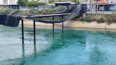 Adana'da Köprü Kapatıldı, Vatandaşlar Mağdur Oldu