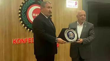BBP Başkanı Destici'den HAK-İŞ'e ziyaret