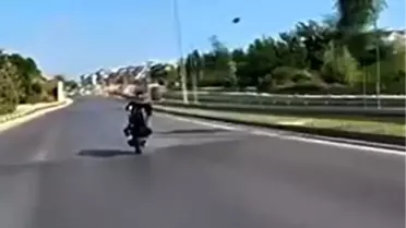 Alanya'da Tehlikeli Motosiklet Sürücüsüne 20 Bin TL Ceza