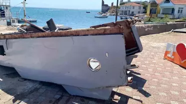 Marmara'da Kaybolan İş Adamının Teknesi Karaya Çıkarıldı