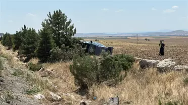 Kütahya'da Takla Atan Araçta 4 Yaralı