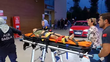 İnegöl'de Bisikletli Çocuğa Otomobil Çarptı