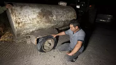 Patlak Lastikle Yangınla Mücadele