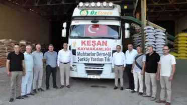 Yangın Mağdurlarına Süt Yemi Desteği