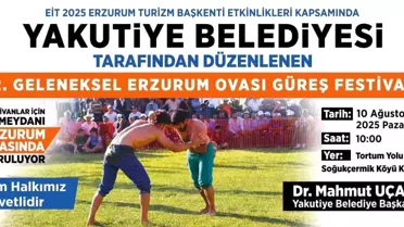 Erzurum Ovası'nda 2. Geleneksel Güreş Festivali Düzenleniyor