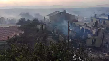 Çanakkale'de Orman Yangını: Saçaklı Köyü Zarar Gördü