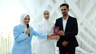 Bakan Göktaş, Genç Çiftin Nikah Şahidiydi