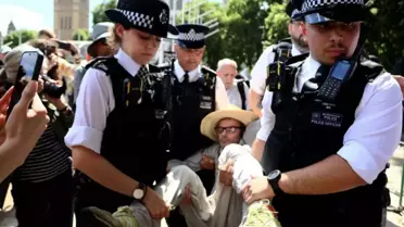 İngiltere'de 'Palestine Action'a destek eylemine polis müdahalesi