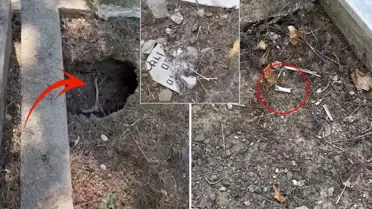 İstanbul'un göbeğindeki mezarlıkta isyan ettiren görüntüler