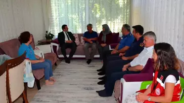 Köyceğiz Kaymakamı Mert Kumcu, Şehit Ailelerini Ziyaret Ediyor