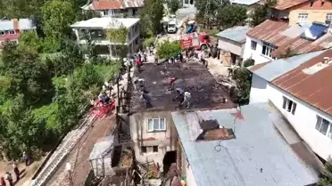 Gümüşhane'de Ev Yangını Korkuttu