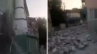 6.1'lik depremin vurduğu Balıkesir'den gelen görüntüler iç açıcı değil: Allah'ım her yer yıkıldı!