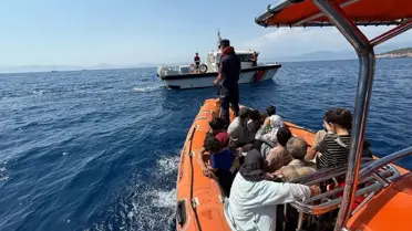 Dalyan'da 24 Kaçak Göçmen Kurtarıldı