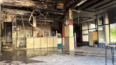 Diyarbakır'da Kahvehanede Yangın